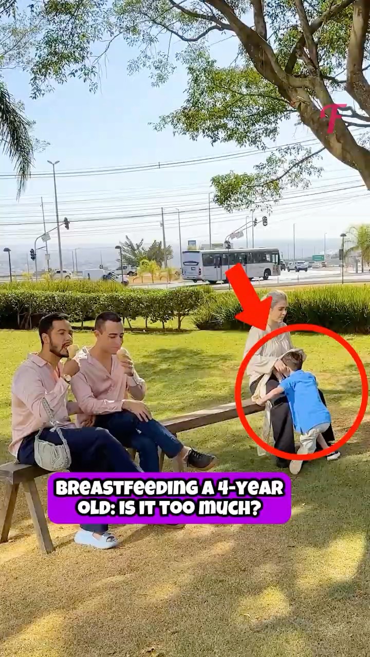 Is This Too Much? Public Reaction to Breastfeeding a 4 Year Old! #shorts