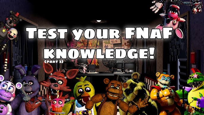 FNAF: QUIZ 🥳 Teste o seu conhecimento de FNAF! 😱 #fnaf #fivenightsa