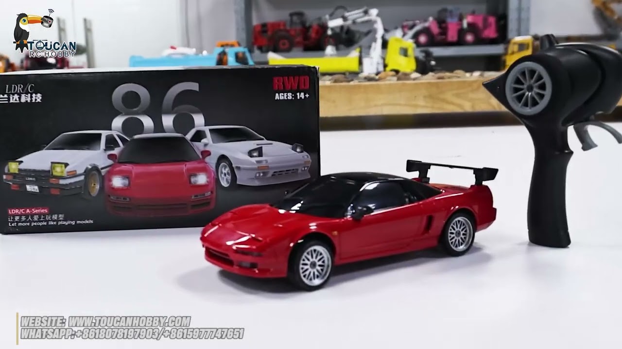 TOUCAN RC HOBBY US Stock LDRC LD1803 2WD RC Drift Car 1:18 Wireless Co