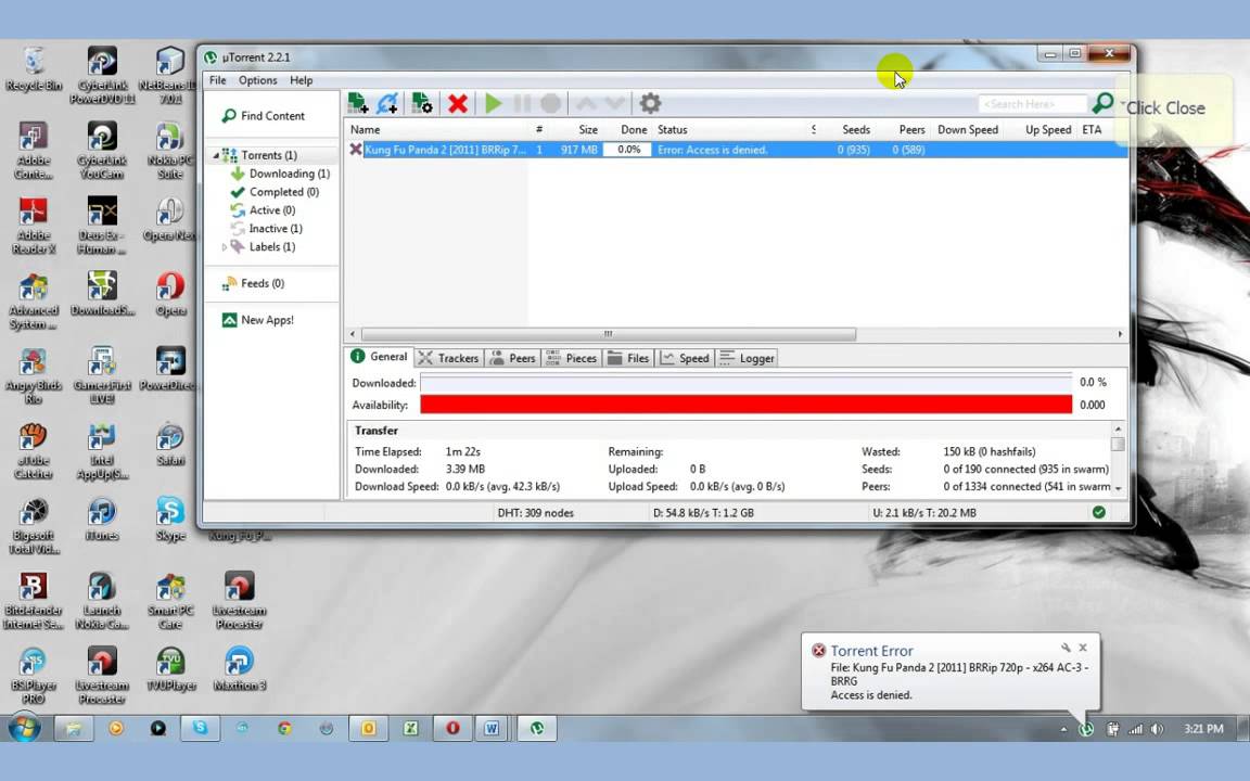 how to resolve utorrent pro package error