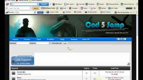 SA:MP - COD5: How to register on the forum