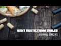 Farm Table Rental in Milwaukee - Rent Rustic Farm Table in Wisconsin Farm Table Rental in Milwaukee - Rent Rustic Farm Table in Wisconsin