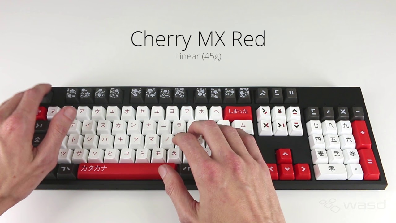 lejlighed vase Visne WASD - Mechanical Keyboards Cherry MX Switch Sound Comparison 2017 - YouTube