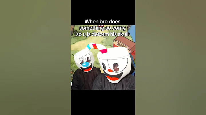 MUGMAN SO GOOFY 😭 #cuphead #mugman #cupheadshow #memes #funny