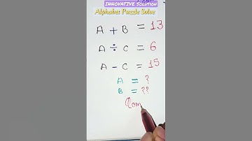Alphabet puzzle #shorts #puzzle #alphabet #letter #reasoning #ssc @innovativesolution121