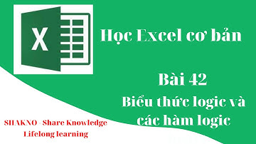 Bài 42: Biểu thức logic và các hàm logic trong excel /air.info Channel