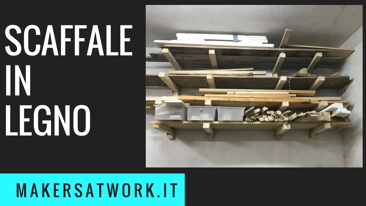 Scaffale in legno fai da te youtube Scaffalatura legno fai da te