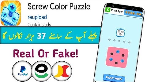 Screw Color Puzzle App Real Or Fake |Screw Color Puzzle Game Withdrawal | Paise Kaise Nikale|Review