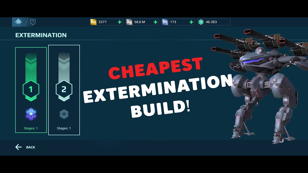 Extermination Stage 2 (CHEAPEST Build) - War Robots Guide Video - YouTube