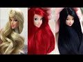 Disney Princess Doll Makeover ~ DIY Miniature Ideas for Barbie ~ Wig, Dress, Faceup, and More!