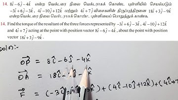 12 th Maths|chapter| 6 Exercise 6.1 |Q.no 14 |Applications of vector algebra