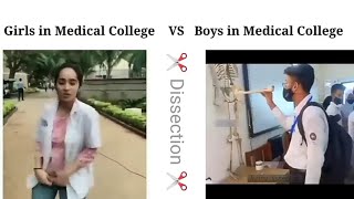 Girl Vs Boys Girls In Medical College Vs Boys