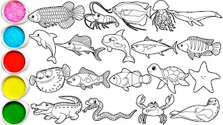 Menggambar Hewan Laut yang Menakjubkan dalam 30 Menit - Ikan Arwana, Udang, Gurami, Ubur-ubur, Pa... Menggambar Hewan Laut yang Menakjubkan dalam 30 Menit - Ikan Arwana, Udang, Gurami, Ubur-ubur, Pa...