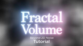 Fractal Volume Tutorial