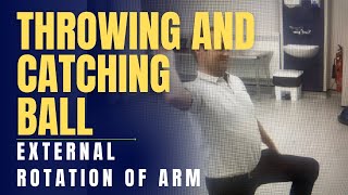 Throwing and Catching Ball with Externally Rotated Arm Half Kneel