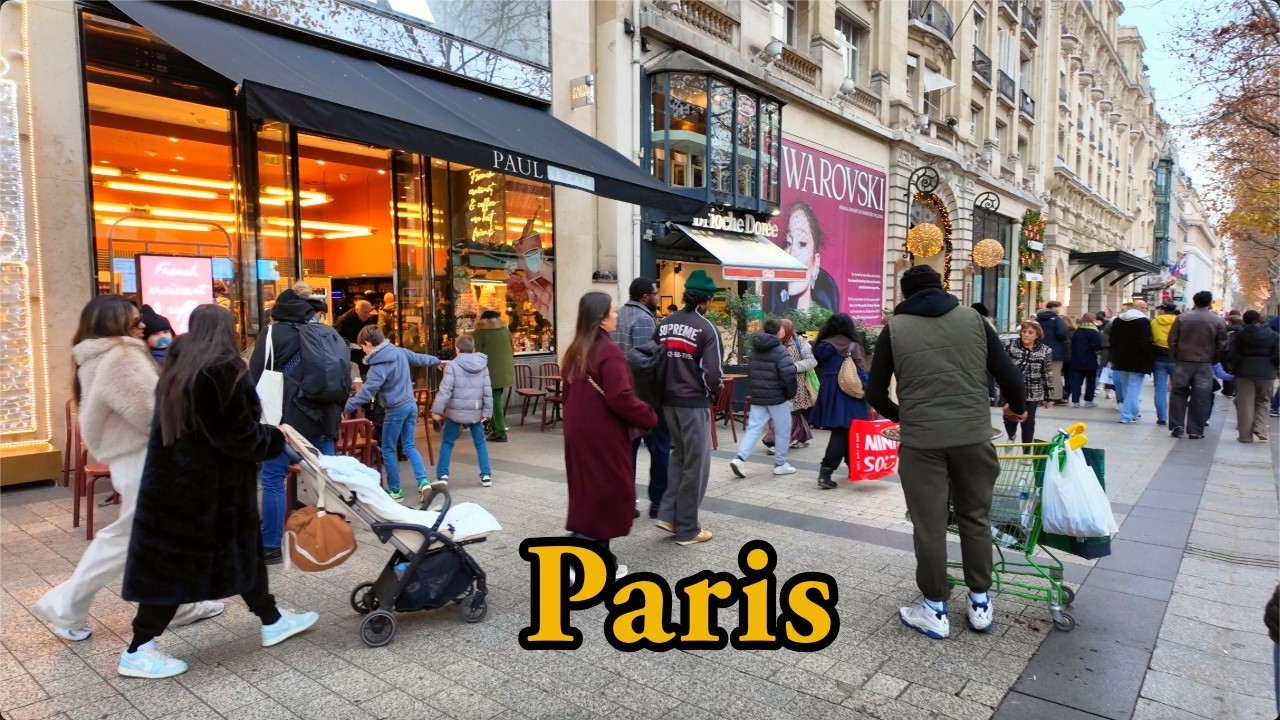 PARIS,FRANCE 🇫🇷 WALKING TOUR 4K PARIS  CITY WALK