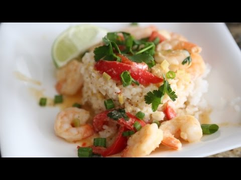 Thai Red Curry Shrimp!