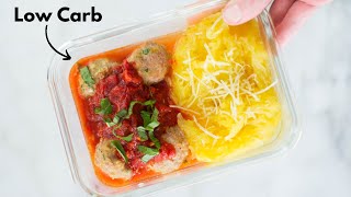 Replace your high carb spaghetti cravings with these easy, healthy,
and low baked turkey meatballs squash noodles! this entire meal is
cl...