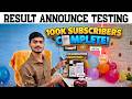 Giveaway Result Announcement Testing Today 7:30 PM 100k Subscriber Complete Result