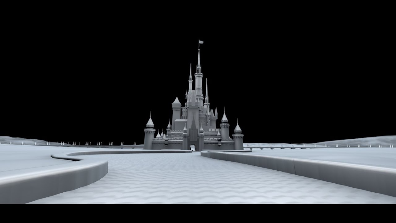 pix Disney Logo Sketchfab disney castle 3d model