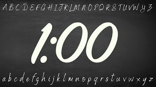 1 Minute Alphabet Chalkboard Timer (Silent)