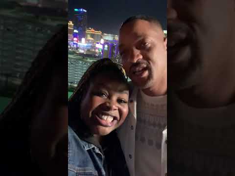 All in fun with Will Smith during Quibi taping