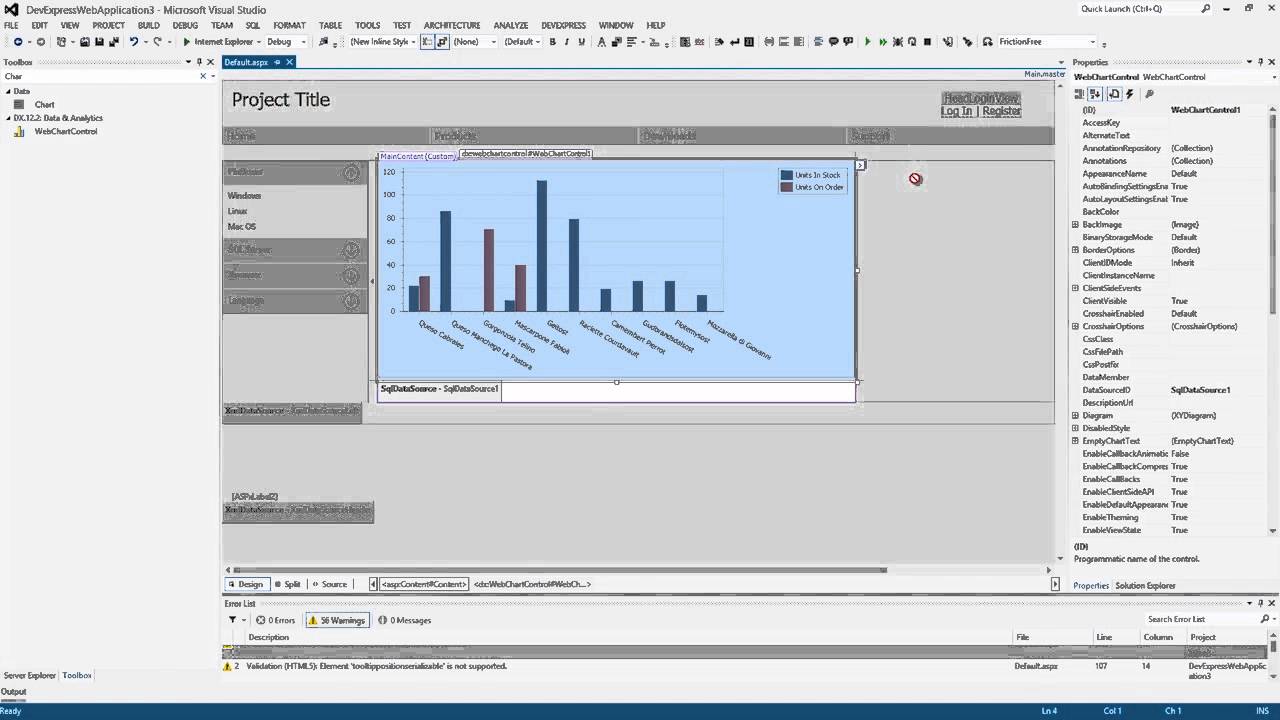 Devexpress Chart Control Demo