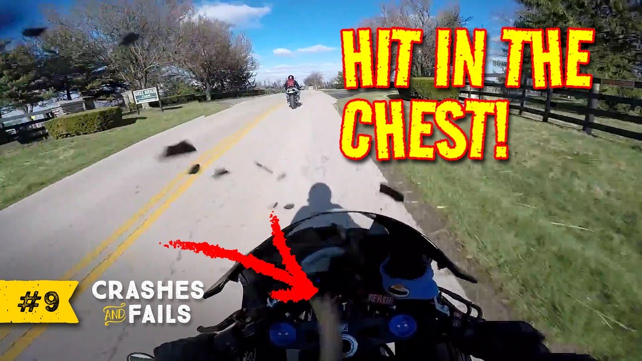 Motorcycle & Dirt Bike CRASHES & FAILS 2017 | EP. #9 [Biker HIT by a Piece of WOOD]