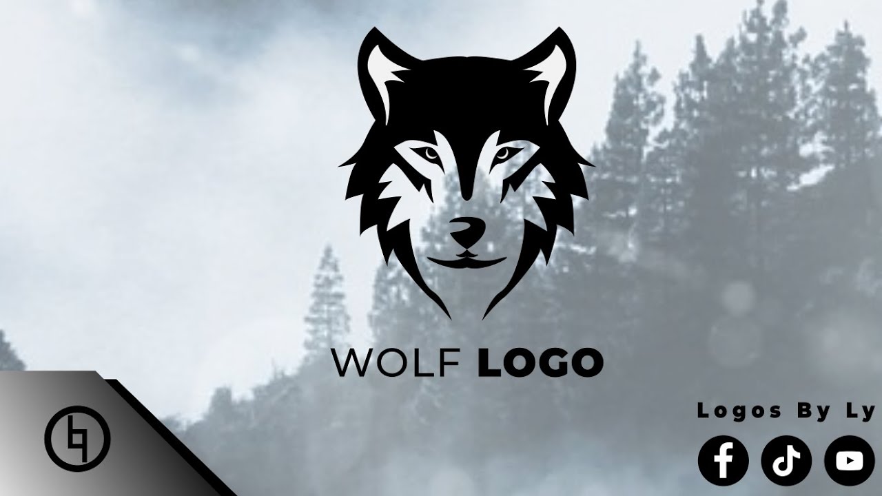 how to turn a wolf image into a logo design using inkscape | Speedart 