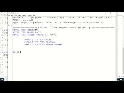 NAME TELLER IN PYTHON 15TH VIDEO