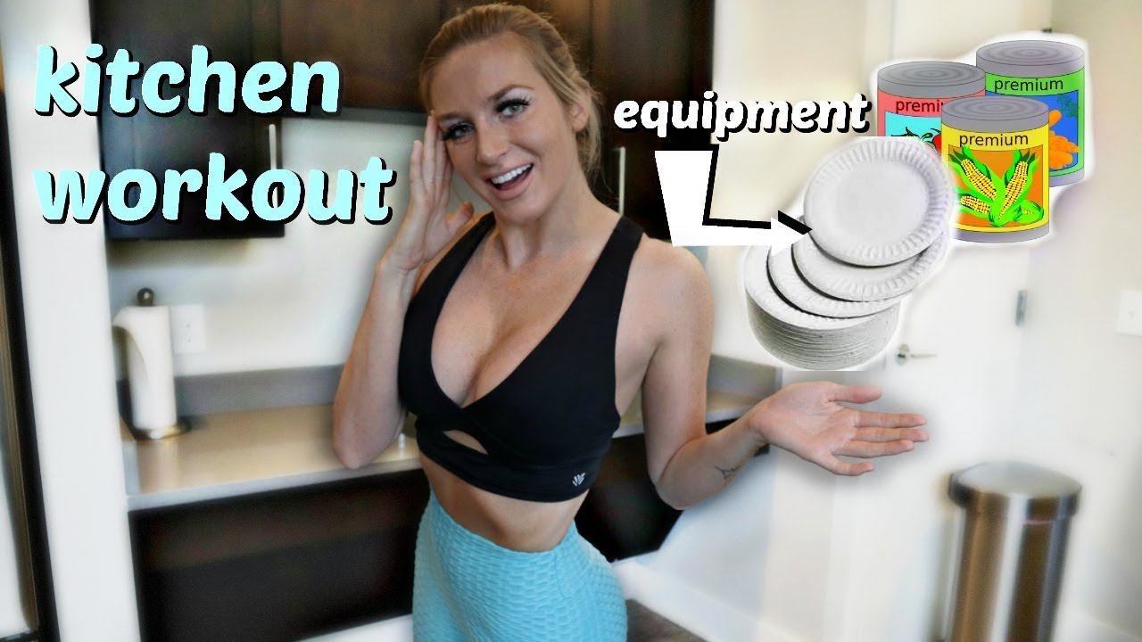 DIY KITCHEN WORKOUT no equipment