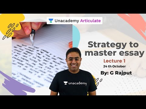 Strategy to master essay | UPSC CSE 2020-21 Part- 1 | UPSC CSE 2020-21 | By G Rajput