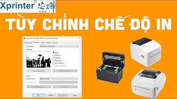 Cách tùy chỉnh chế độ Graphics, tốc độ in và độ đậm bản in trên máy in Xprinter XP470B DT108B XP420B