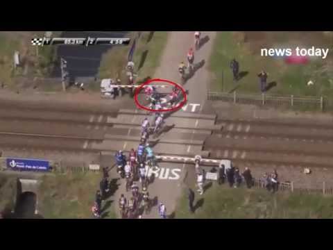 Paris-Roubaix race disrupted by rail crossing incident