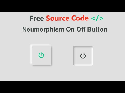 Neumorphism On/Off Button with HTML and CSS || Web Design @rayen-code
