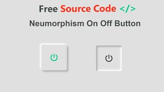 Neumorphism On/Off Button with HTML and CSS || Web Design @rayen-code