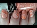 Swirly Orange Sherbet | Drip Marble Manicure | Easy DIY Nail Art