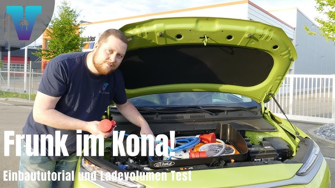 Hyundai Kona Electric front storage box ( Frunk - Froot ) also Kia