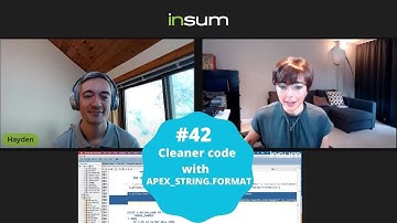 APEX Instant Tips #42 Cleaner code with APEX_STRING.FORMAT