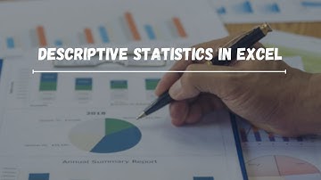 Mastering Descriptive Statistics in Excel | Basic Data Analysis with Excel
