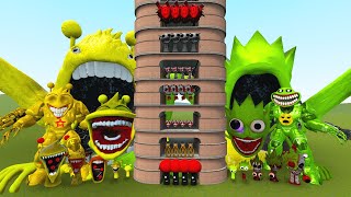 TALLGRASS LITTLE TO BIG ALL SIMON SPRUNKI VS ALL LIME SPRUNKI FAMILY PHASE 1 - 10 in Garry's Mod!