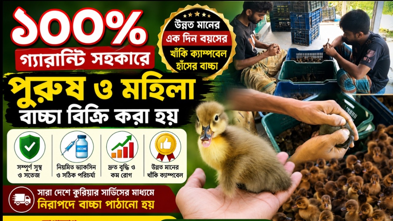 Male and Female Ducklings for Sale with 100% Guarantee!