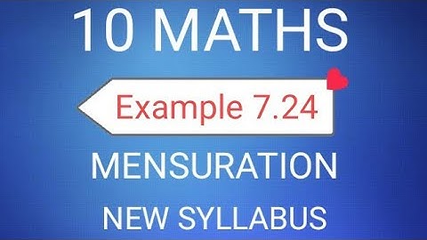 TN Class 10th Samacheer Maths | SSLC Maths | Example 7.24 | Mensuration | New Syllabus