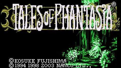tales of phantasia gba version intro and title screen