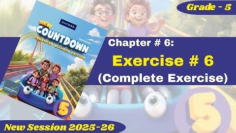 Exercise 6 | Grade 5 | Oxford New Countdown | @iqrazahra269 