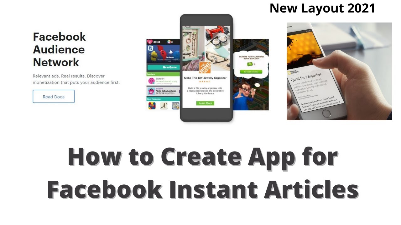 How to Create Facebook Audience Network App for Instant Articles 2021
