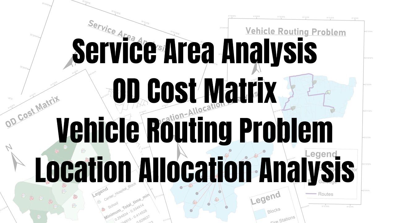 Network Analysis in ArcMap | Service Area, OD Cost Matrix, Vehicle ...