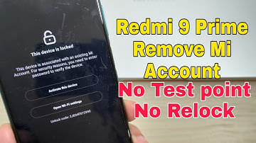 Xiaomi Redmi 9 Prime (M2004J19PI), Remove Mi Account. Without Testpoint with Unlocktool.