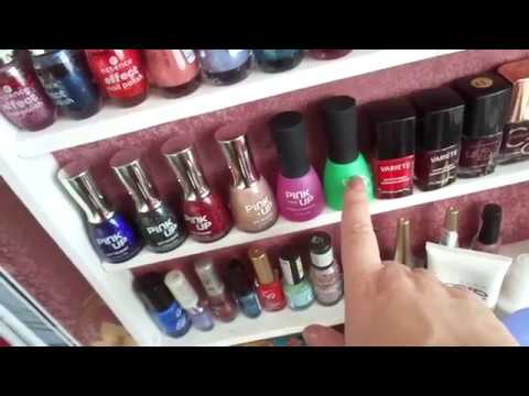 Коллекция лаков для ногтей//// туалетный столик /// собачка выздоравливает!!!