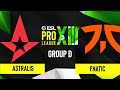 CS:GO - Astralis vs. fnatic  [Train] Map 1 - ESL Pro League Season 13 - Group D